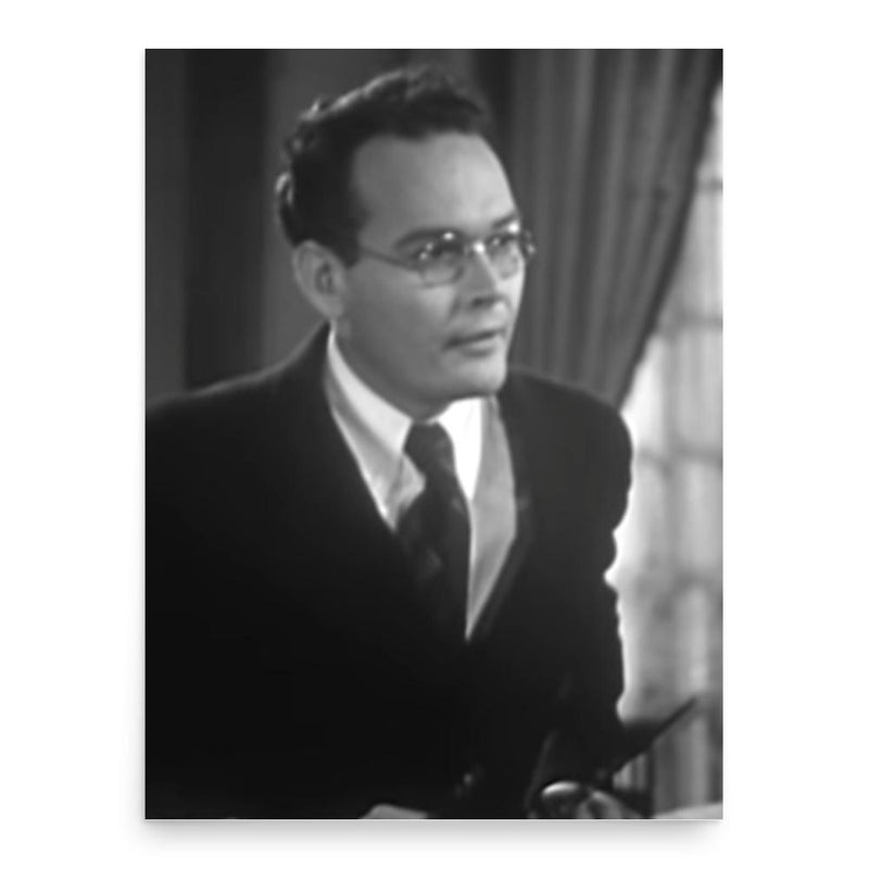 Edward Woods poster print, in size 18x24 inches.