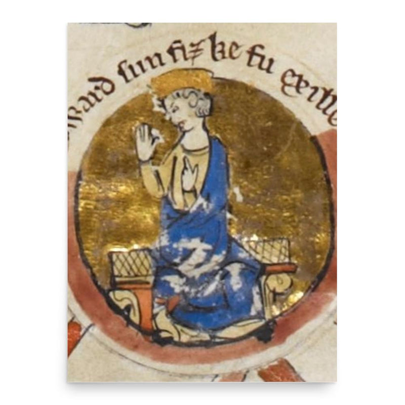 Edward the Exile poster print, in size 18x24 inches.