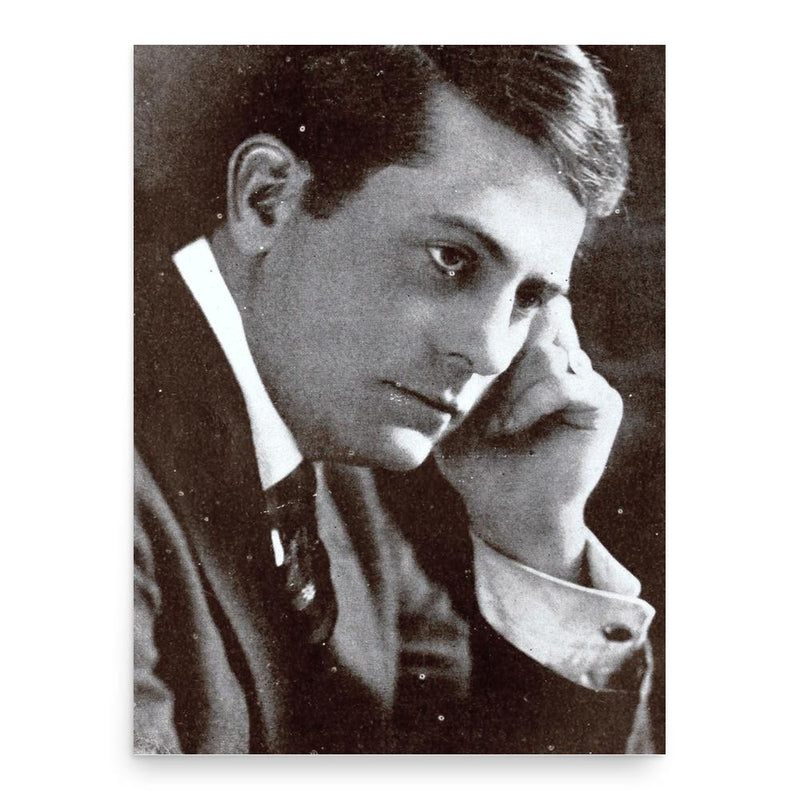 Edwin August poster print, in size 18x24 inches.