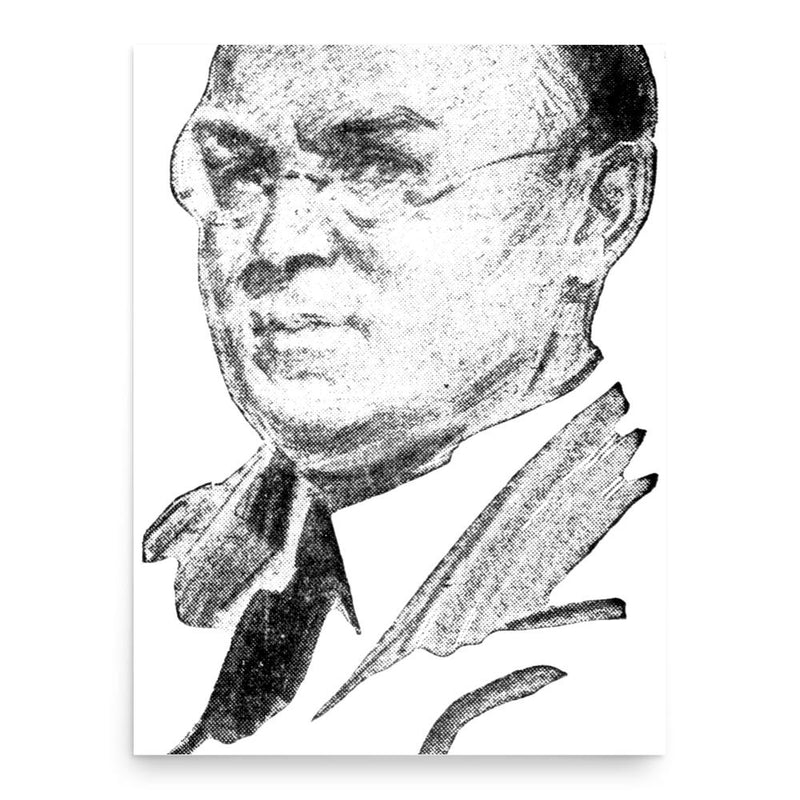 Edwin Balmer poster print, in size 18x24 inches.