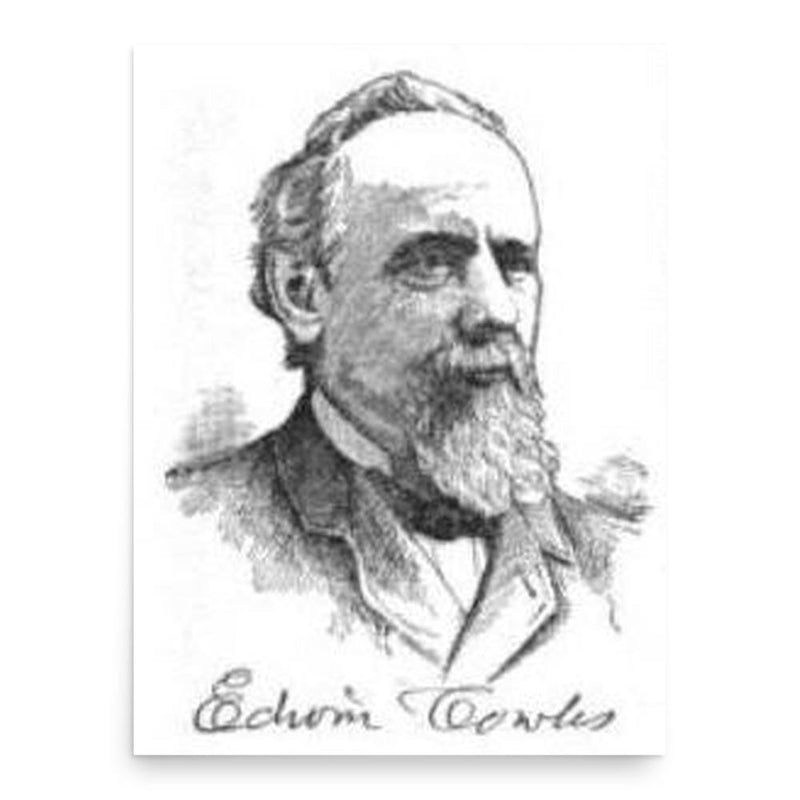 Edwin Cowles poster print, in size 18x24 inches.