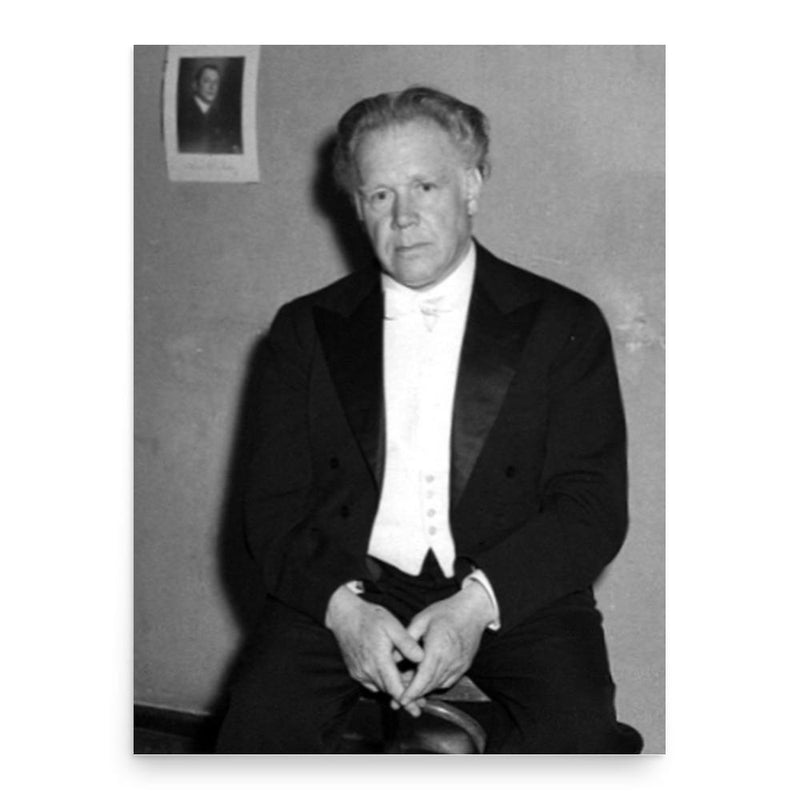 Edwin Fischer poster print, in size 18x24 inches.