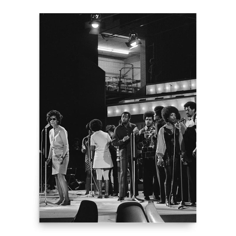 Edwin Hawkins poster print, in size 18x24 inches.