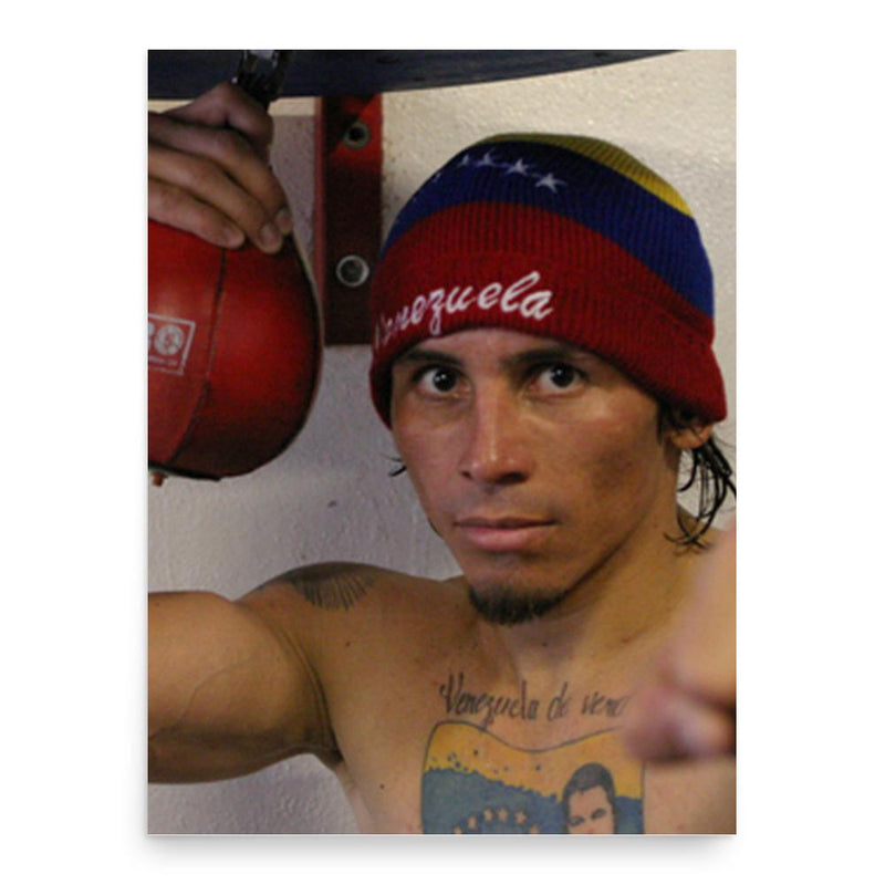 Edwin Valero poster print, in size 18x24 inches.