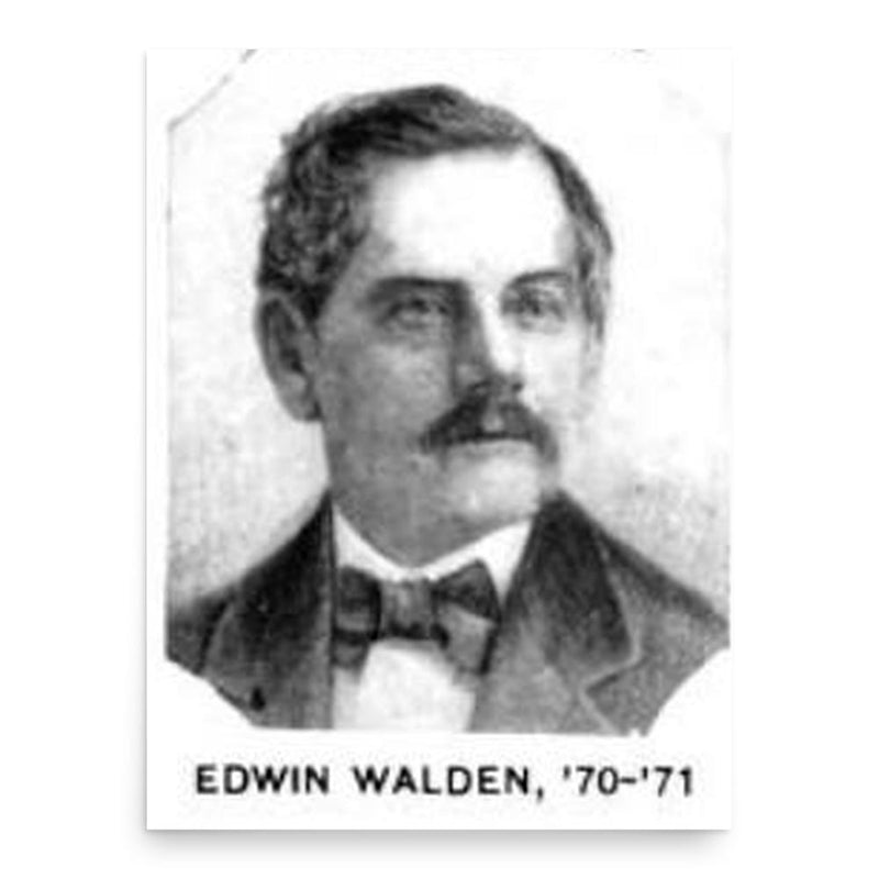 Edwin Walden poster print, in size 18x24 inches.