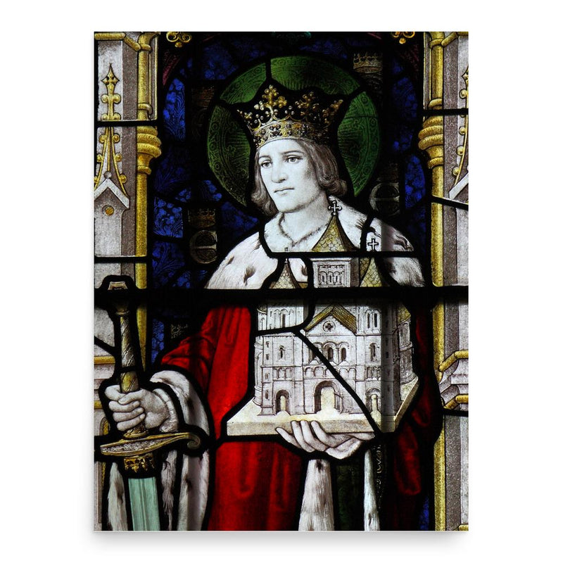 Edwin of Northumbria poster print, in size 18x24 inches.