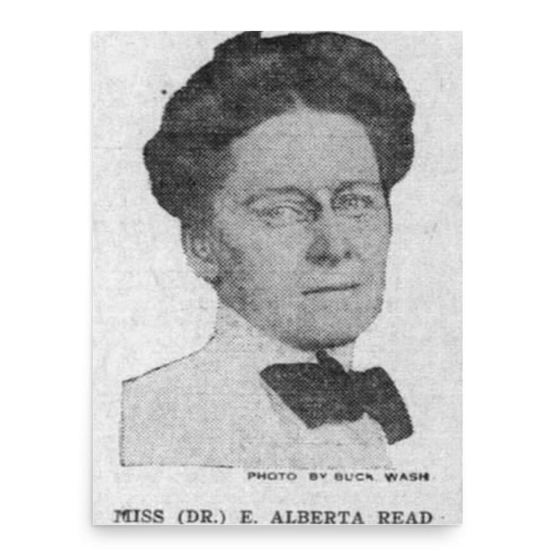 Effie Alberta Read poster print, in size 18x24 inches.