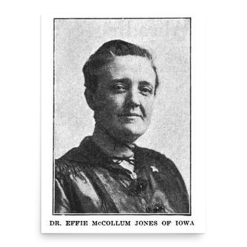 Effie McCollum Jones poster print, in size 18x24 inches.