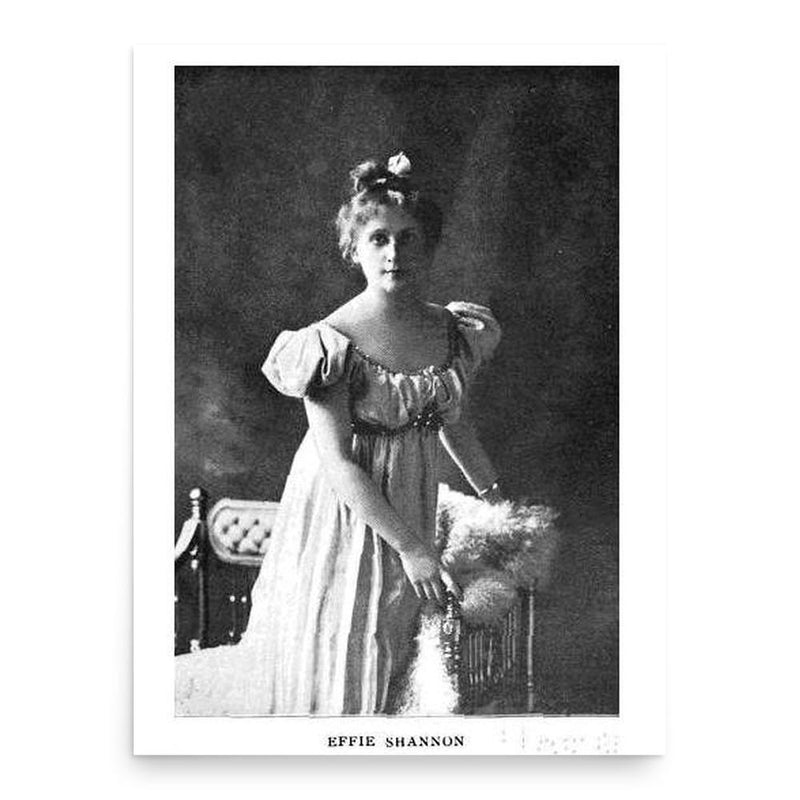 Effie Shannon poster print, in size 18x24 inches.