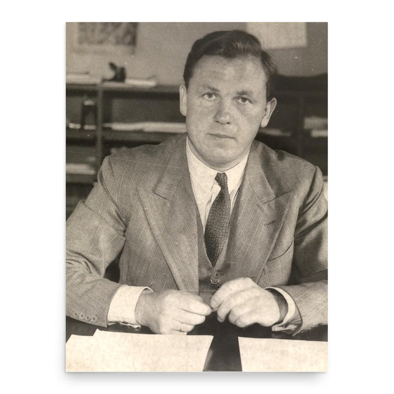 Egil Sundt poster print, in size 18x24 inches.