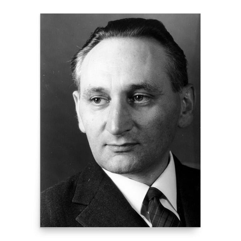 Egon Bahr poster print, in size 18x24 inches.