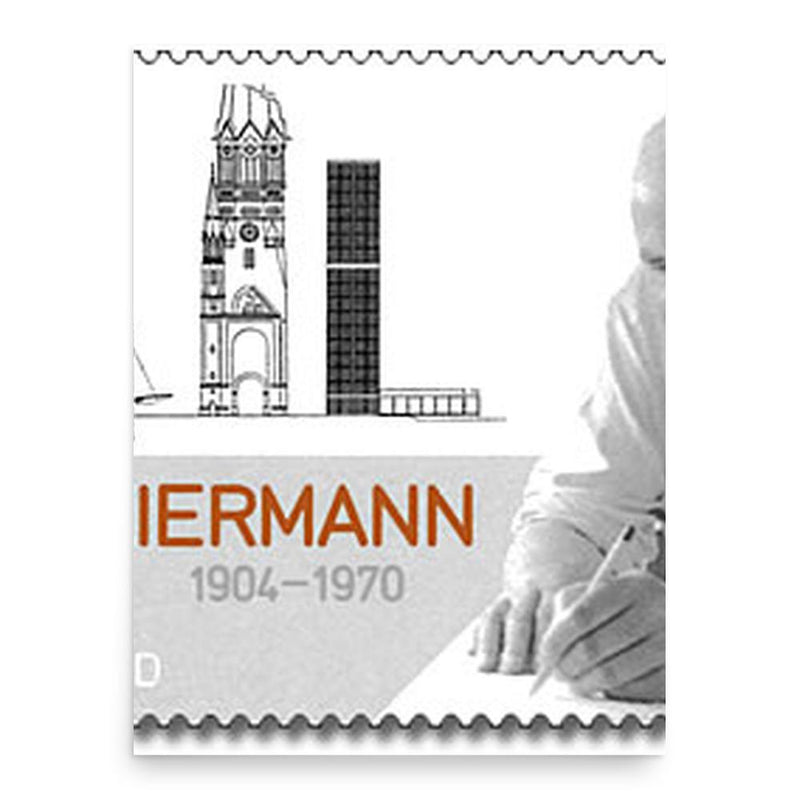 Egon Eiermann poster print, in size 18x24 inches.