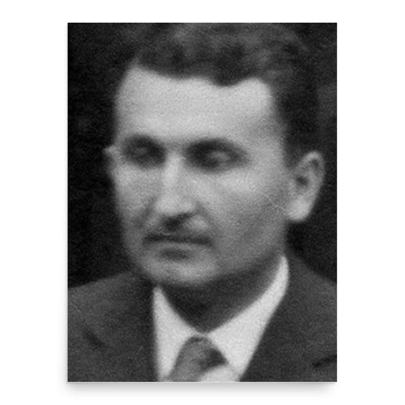 Egon Orowan poster print, in size 18x24 inches.