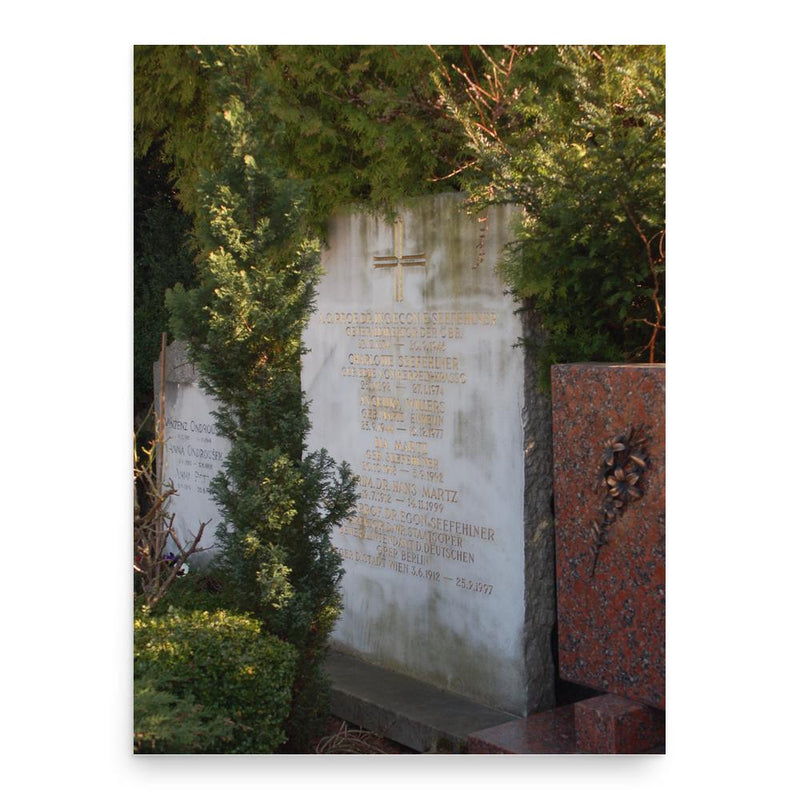 Egon Seefehlner poster print, in size 18x24 inches.