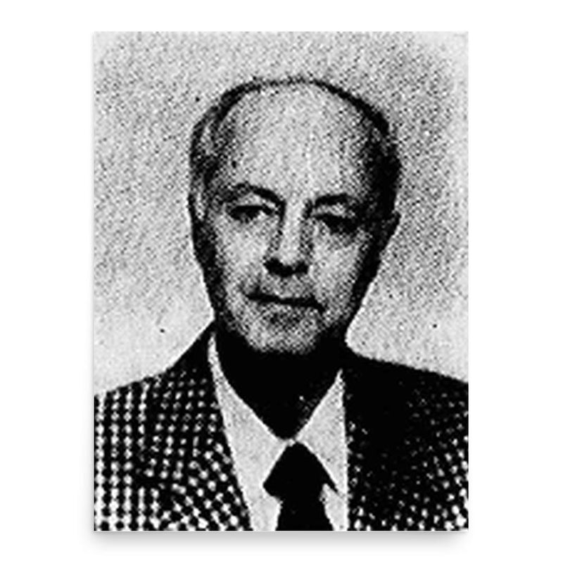 Ehsan Tabari poster print, in size 18x24 inches.