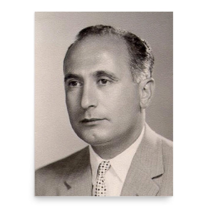 Ehsan Yarshater poster print, in size 18x24 inches.