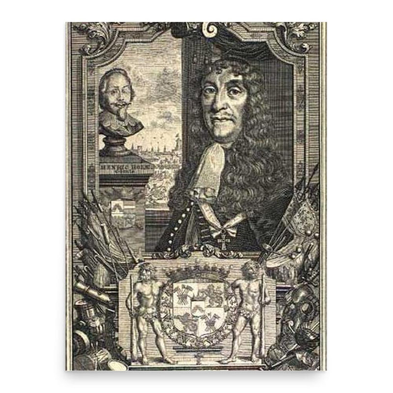 Eiler Holck poster print, in size 18x24 inches.