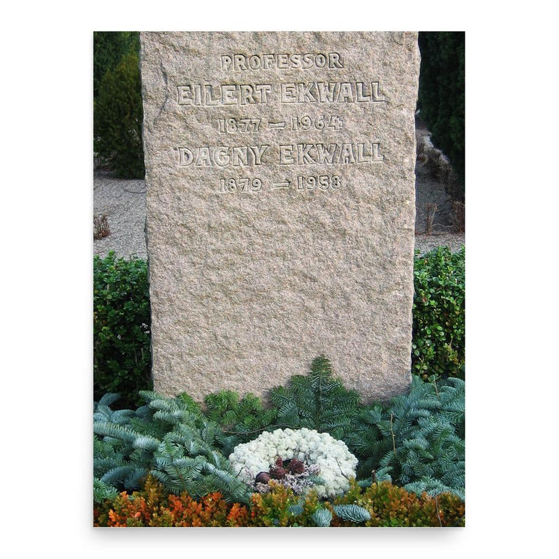 Eilert Ekwall poster print, in size 18x24 inches.