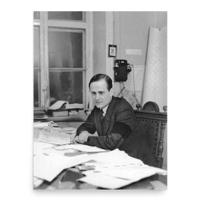 Einar Gjerstad poster print, in size 18x24 inches.