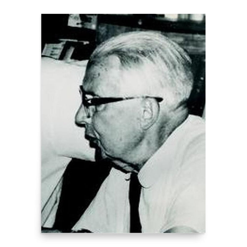 Einar Hille poster print, in size 18x24 inches.