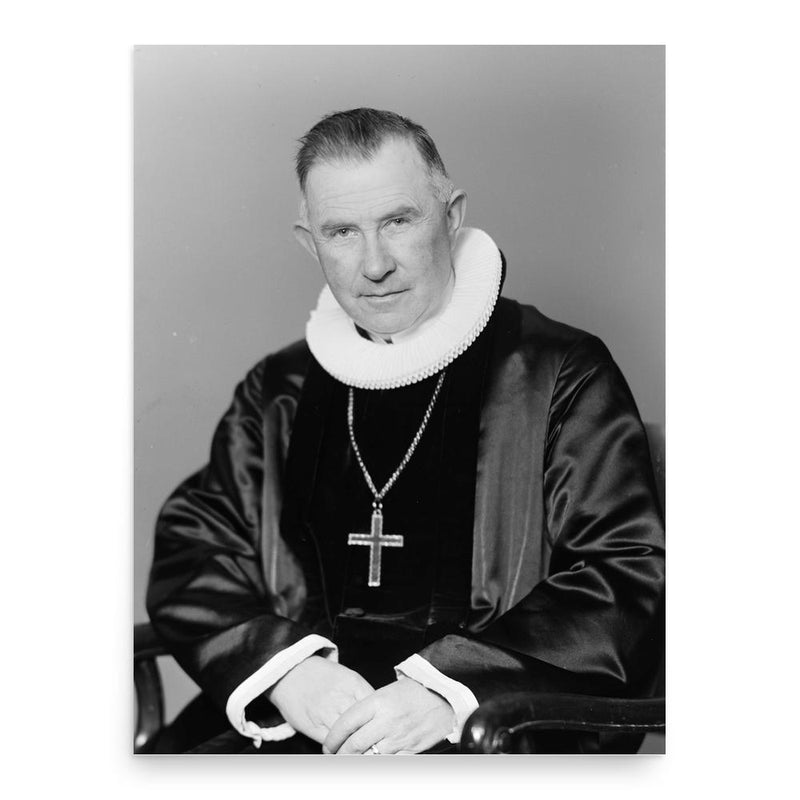 Eivind Berggrav poster print, in size 18x24 inches.