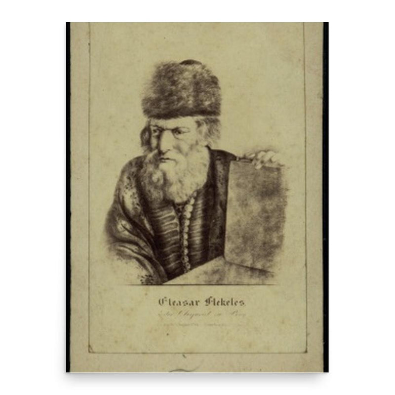 Elazar Fleckeles poster print, in size 18x24 inches.