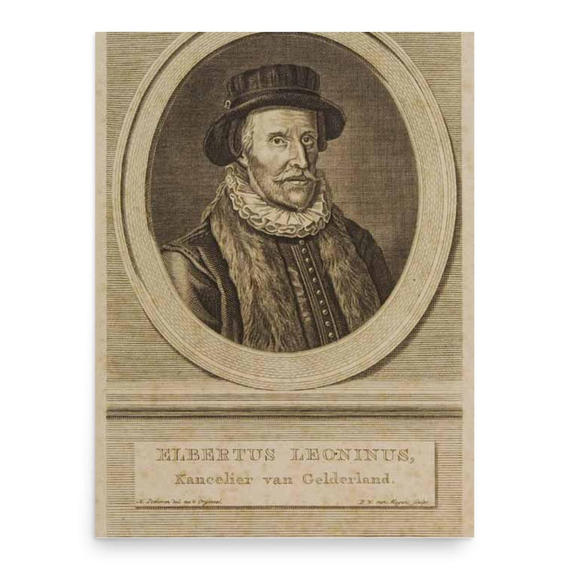 Elbertus Leoninus poster print, in size 18x24 inches.