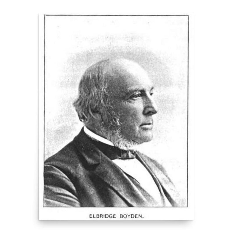 Elbridge Boyden poster print, in size 18x24 inches.