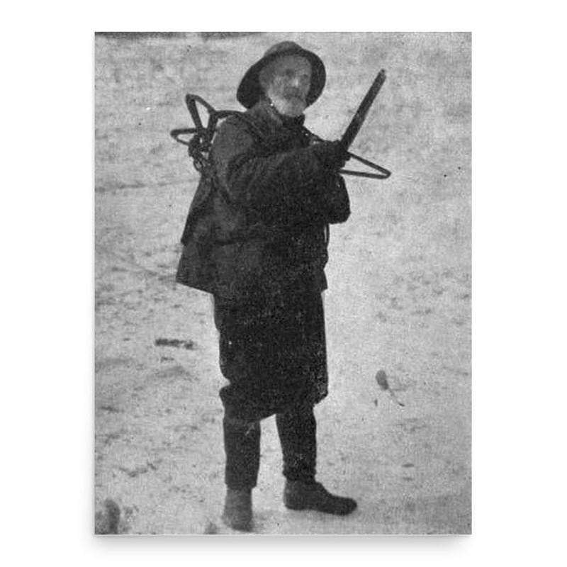 Eldred Nathaniel Woodcock poster print, in size 18x24 inches.