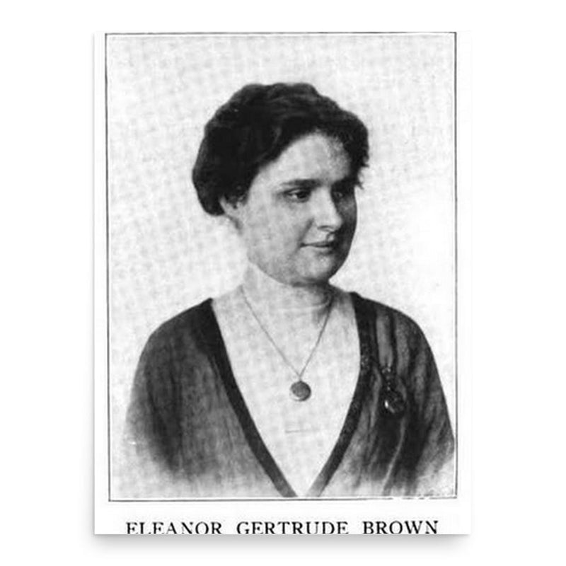 Eleanor Gertrude Brown poster print, in size 18x24 inches.
