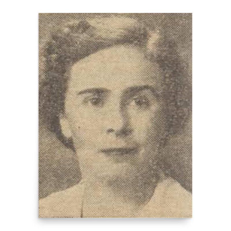 Eleanor Manning poster print, in size 18x24 inches.