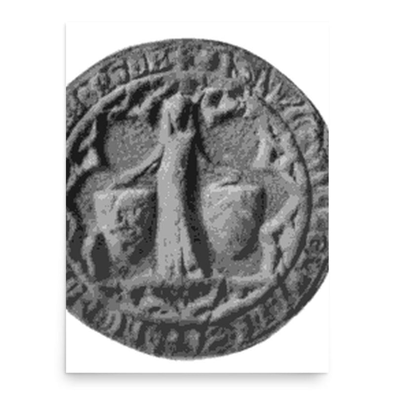 Eleanor de Clare poster print, in size 18x24 inches.