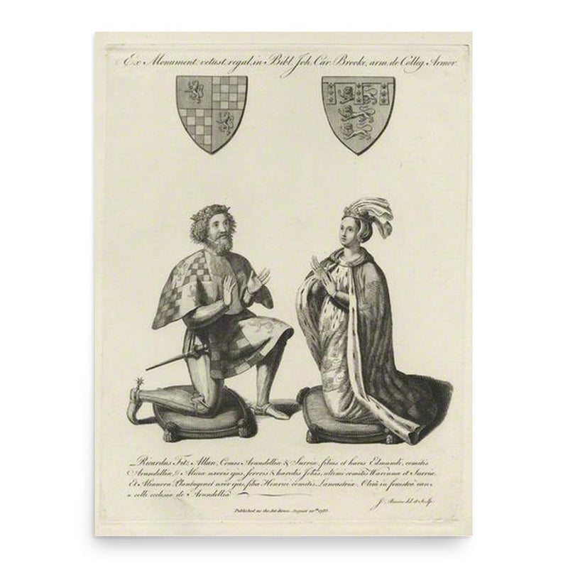 Eleanor of Lancaster poster print, in size 18x24 inches.