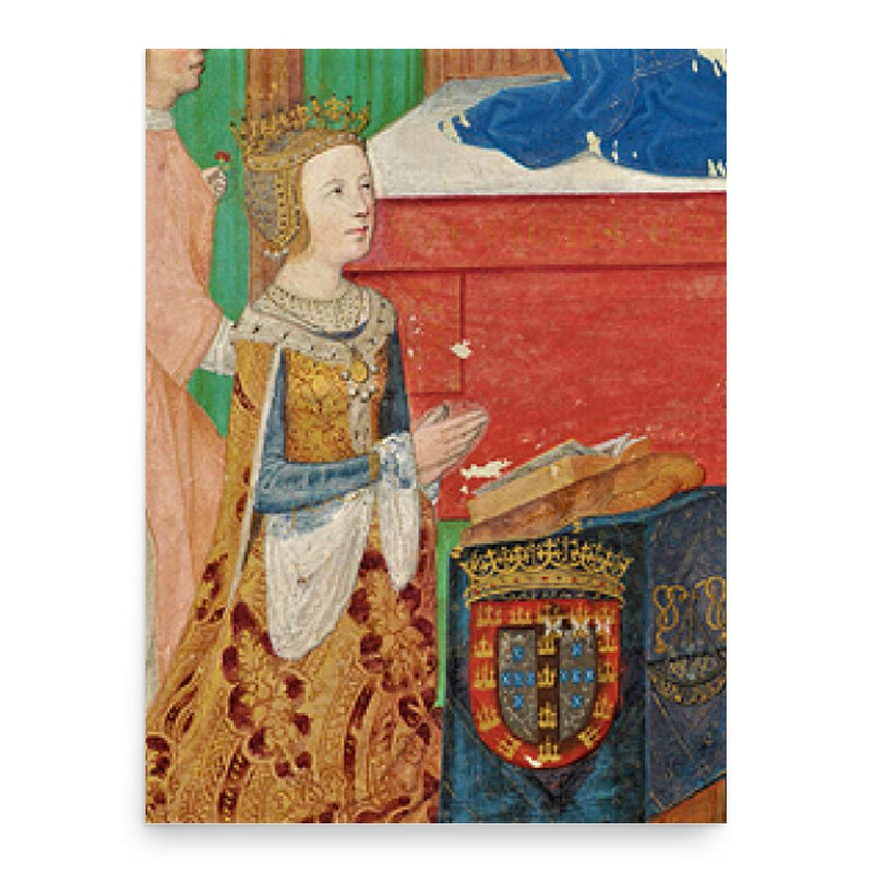 Eleanor of Viseu poster print, in size 18x24 inches.