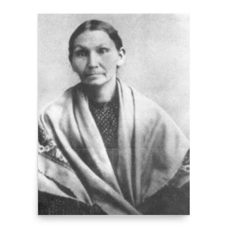 Electa Quinney poster print, in size 18x24 inches.