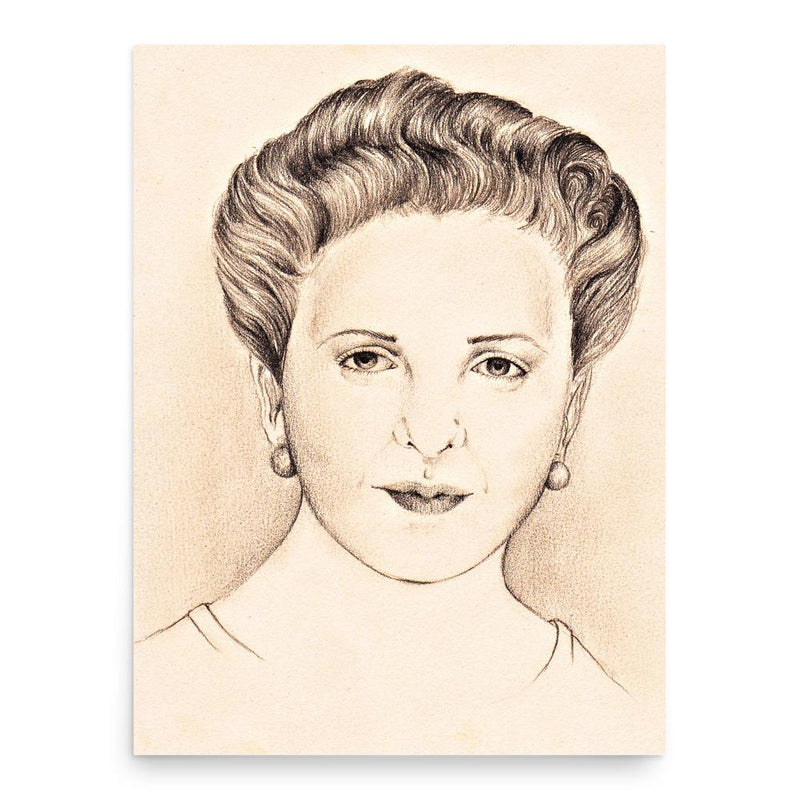 Elena Quiroga poster print, in size 18x24 inches.