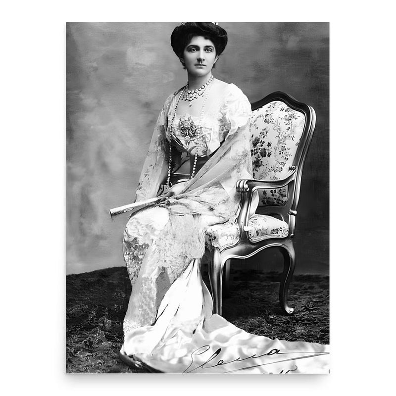 Elena of Montenegro poster print, in size 18x24 inches.