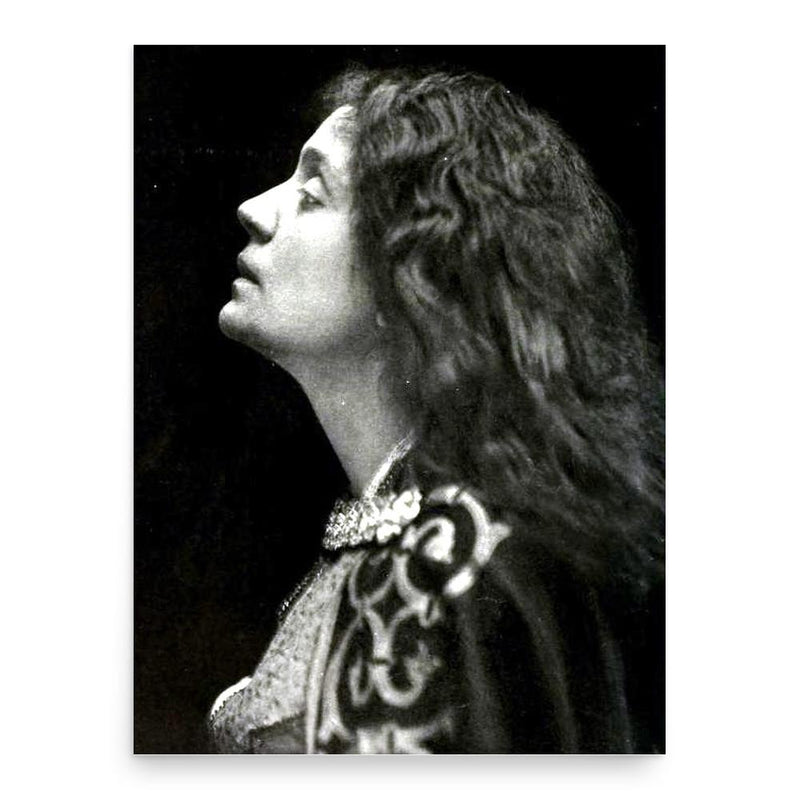 Eleonora Duse poster print, in size 18x24 inches.