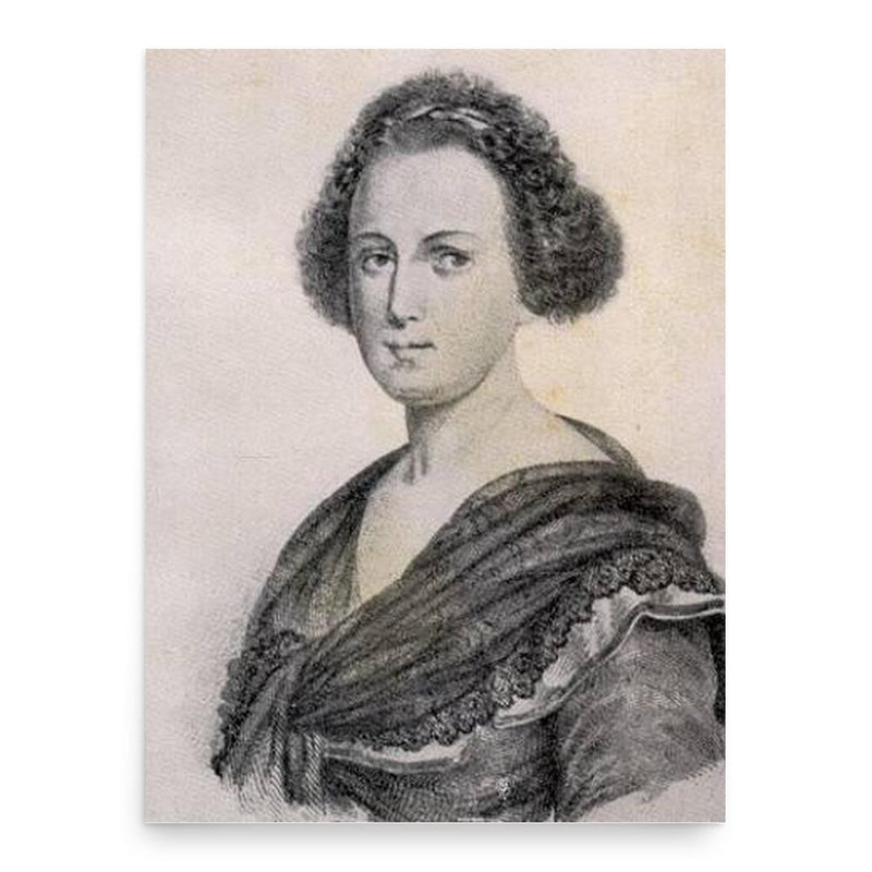 Eleonora Fonseca Pimentel poster print, in size 18x24 inches.