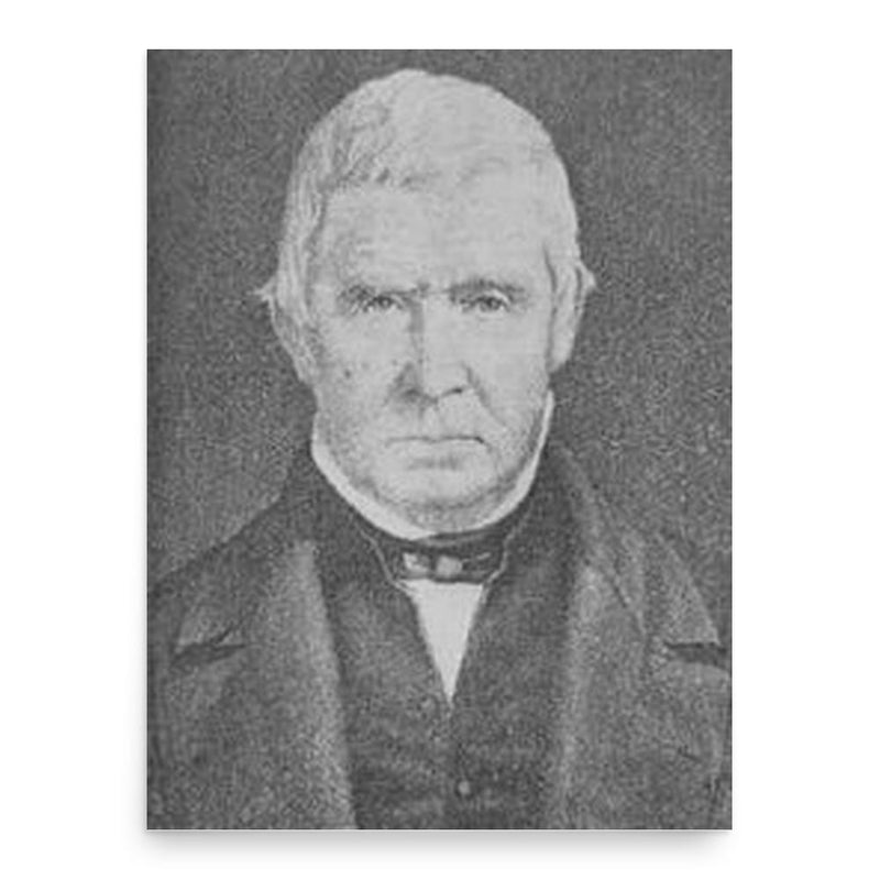 Eli Terry poster print, in size 18x24 inches.