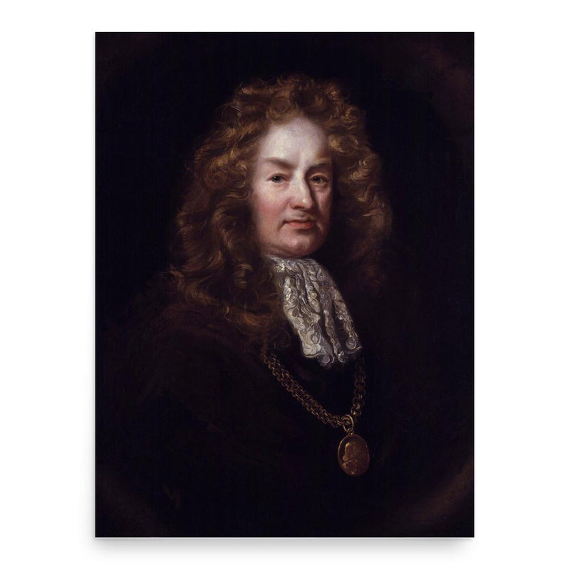 Elias Ashmole poster print, in size 18x24 inches.