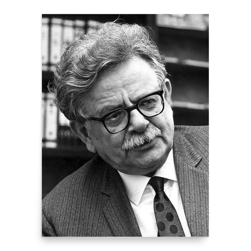 Elias Canetti poster print, in size 18x24 inches.