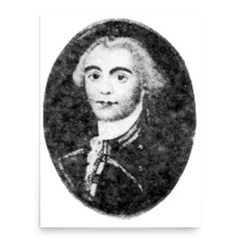 Elias Durnford poster print, in size 18x24 inches.