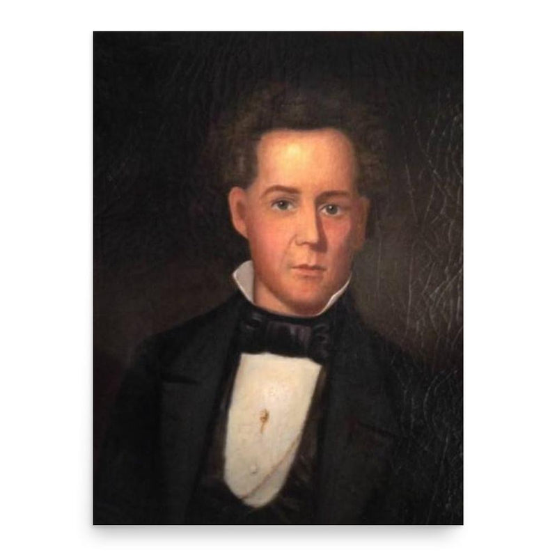 Elias Nelson Conway poster print, in size 18x24 inches.