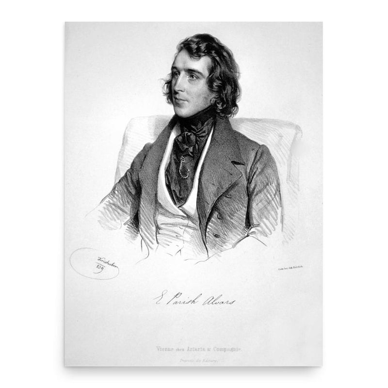 Elias Parish Alvars poster print, in size 18x24 inches.