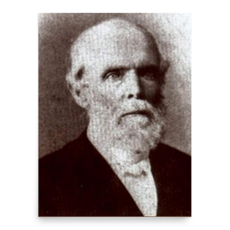 Elias Riggs poster print, in size 18x24 inches.