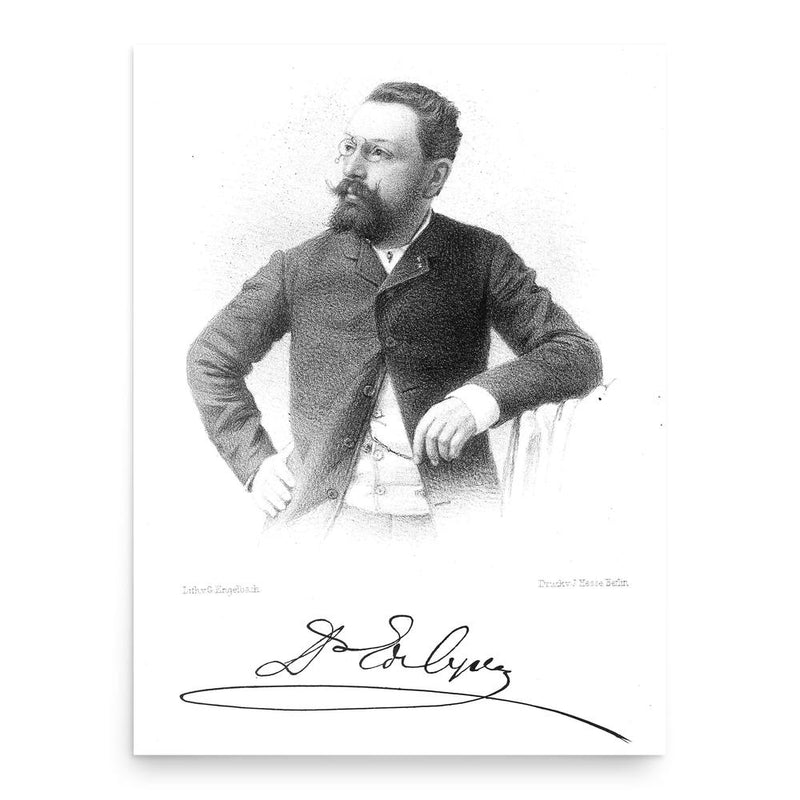 Elias von Cyon poster print, in size 18x24 inches.