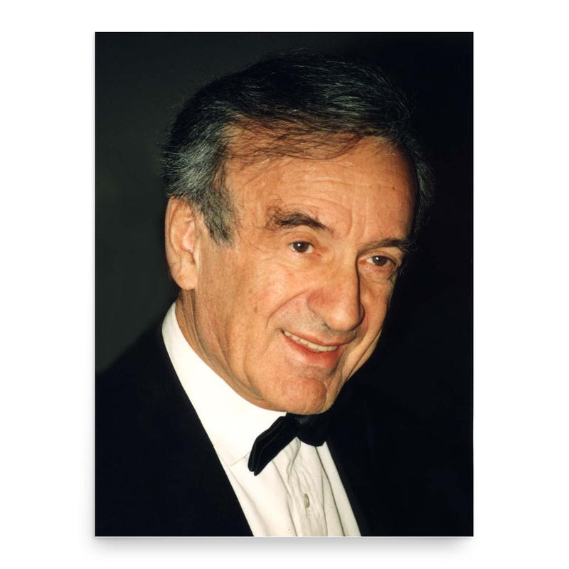 Elie Wiesel poster print, in size 18x24 inches.
