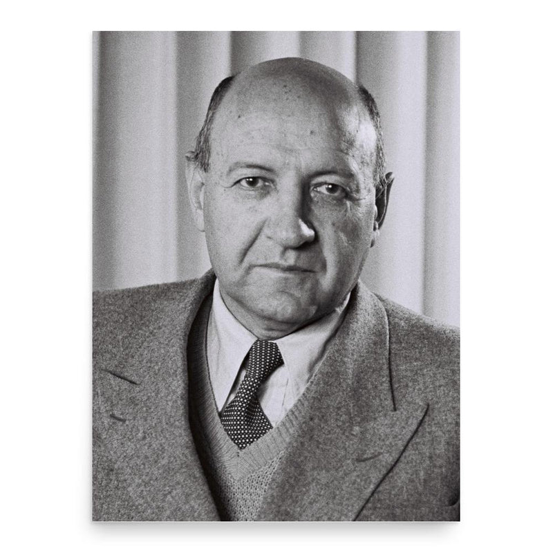 Eliezer Kaplan poster print, in size 18x24 inches.