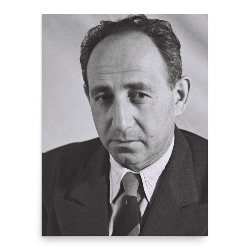 Eliezer Livneh poster print, in size 18x24 inches.